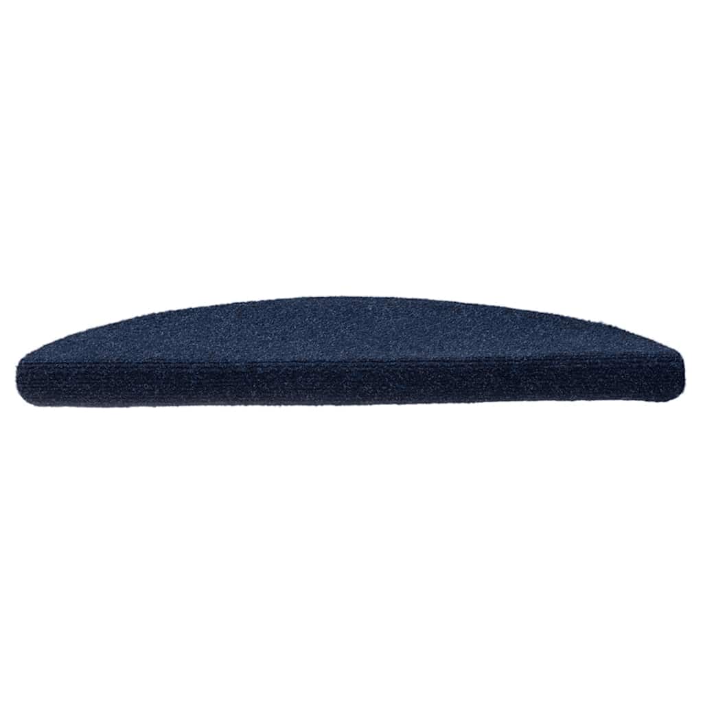 Esteras de escalera de Vidaxl autoadhesivo 5 st 56x17x3 cm aguja de fieltro azul marino