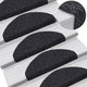 Vidaxl tappetini scale autoadesivo 5 st 65x21x4 cm ago gustato nero