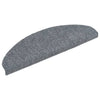 Esteras de escalera de Vidaxl autoadhesivo 5 pcs 65x21x4 cm aguja fieltro gris claro