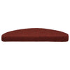 Vidaxl trapmatten zelfklevend 10 st 65x21x4 cm bordeaux rood halfrond groot