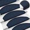 Vidaxl trapmatten zelfklevend 5 stuks 65x21x4 cm marineblauw halfrond groot