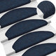 Vidaxl tappetini per autoadesivo 5 St 65x21x4 cm Ago in feltro blu navy