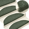 Vidaxl trapmatten zelfklevend 10 stuks 65x21x4 cm groen halfrond groot