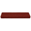 Vidaxl Stair tappetini 5 ST 65x21x4 cm Ago feltro Bordeaux rosso