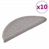 Esteras de escalera de Vidaxl 10 st 65x24x4 cm marrón claro