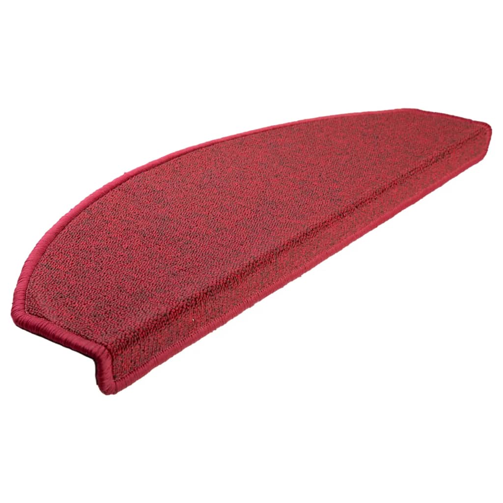 Esteras de escalera de Vidaxl 10 ST 65X24X4 CM Burdeos rojo