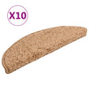 Esteras de escalera de Vidaxl 10 st 56x17x3 cm beige