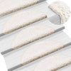 Esteras de escalera de Vidaxl 10 st 56x17x3 cm blanco