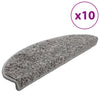 Esteras de escalera de Vidaxl 10 ST 65x21x4 cm gris