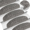 Esteras de escalera de Vidaxl 10 ST 65x21x4 cm gris