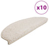 Vidaxl trapmatten 10 st 65x21x4 cm wit halfrond groot