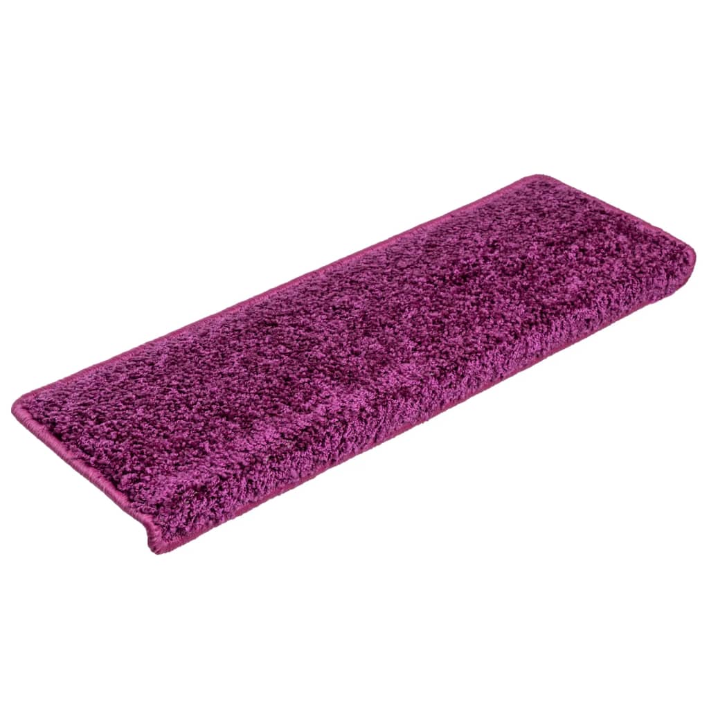 Vidaxl Stair Mats 10 ST 65x21x4 cm Violet