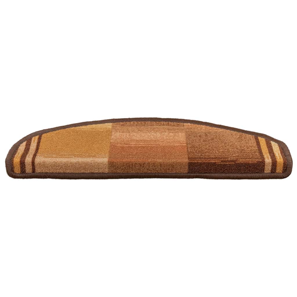 Vidaxl tappetini per autoadesivo 5 ST 65x21x4 cm marrone