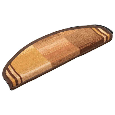 Esteras de escalera de Vidaxl autoadhesivo 10 pcs 65x21x4 cm marrón
