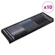 Vidaxl tappetini per autoadesivo 10 ST 65x21x4 cm nero e grigio