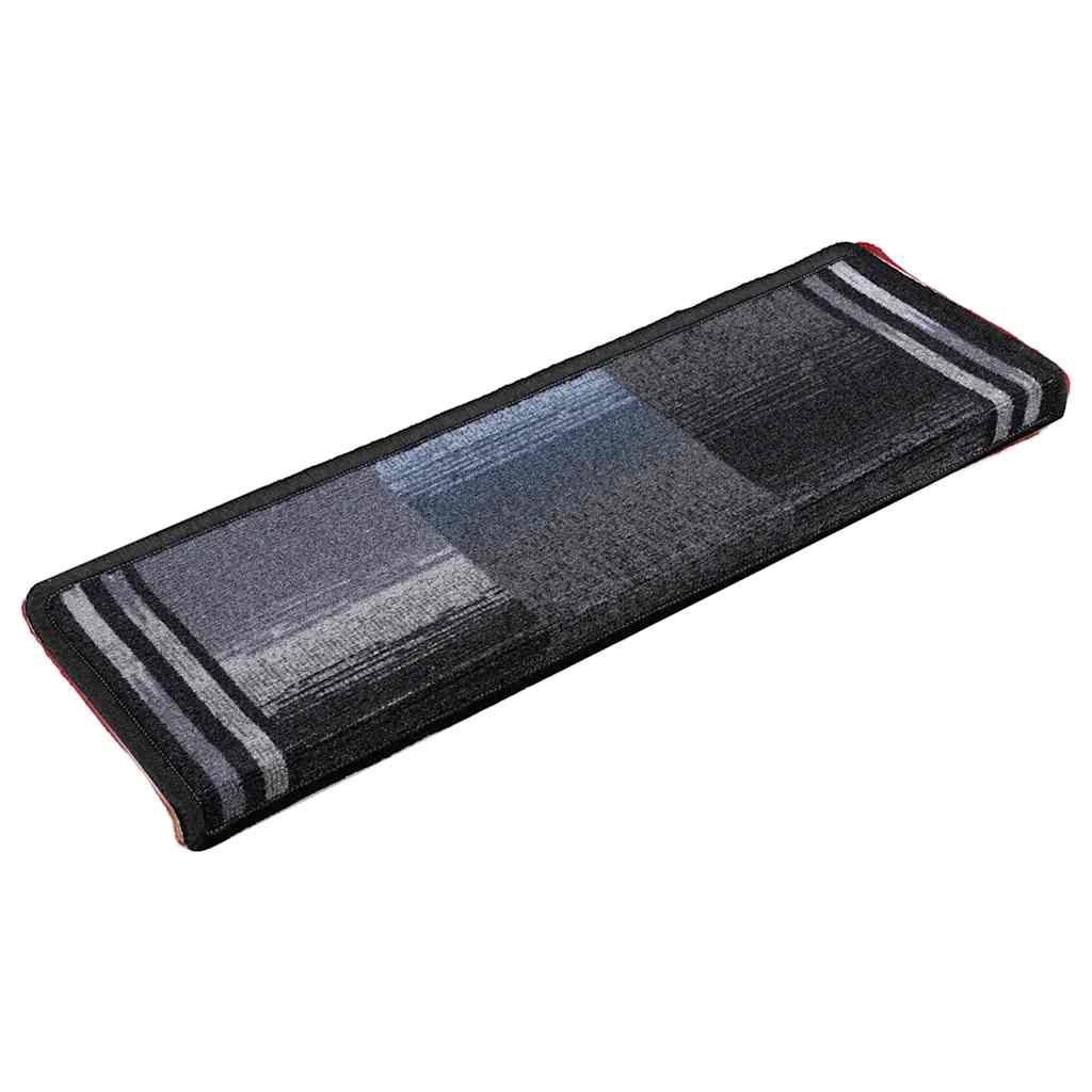 Vidaxl tappetini per autoadesivo 10 ST 65x21x4 cm nero e grigio