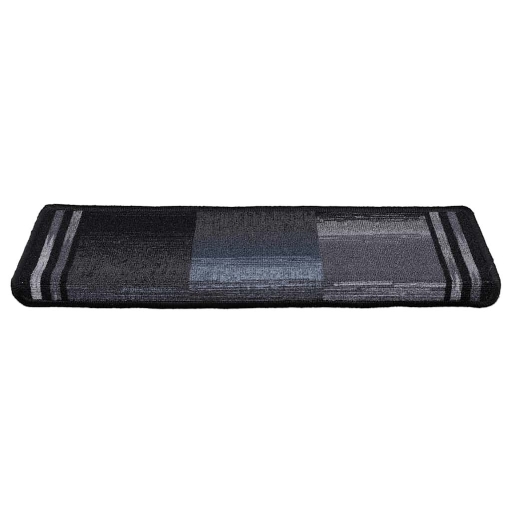 Vidaxl tappetini per autoadesivo 10 ST 65x21x4 cm nero e grigio