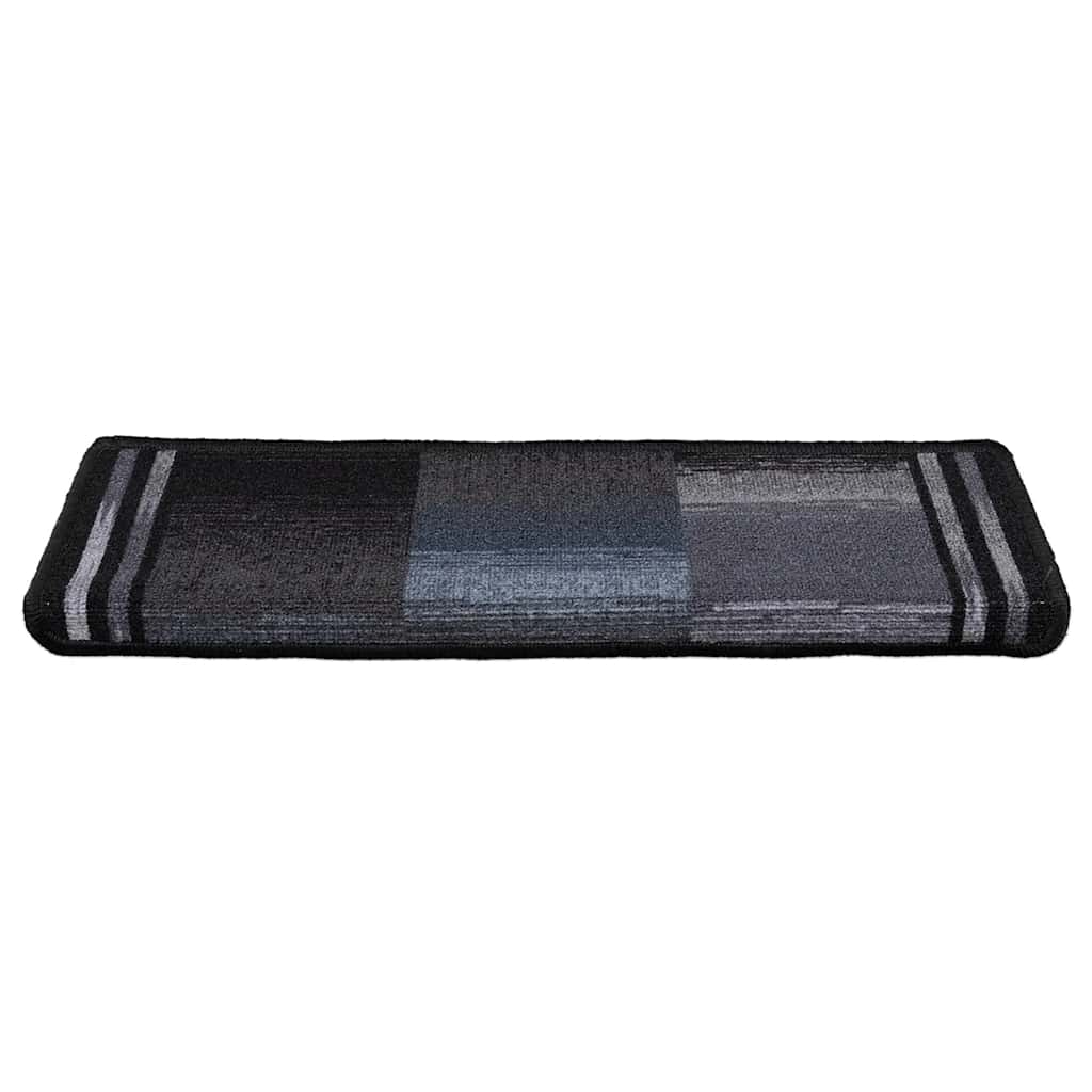Vidaxl tappetini per autoadesivo 10 ST 65x21x4 cm nero e grigio