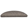 Vidaxl trapmatten zelfklevend 15 st sisal-look 56x17x3 cm grijs-beige