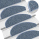 Vidaxl tappetini per autoadesivi 15 St sisal look 56x17x3 cm blu