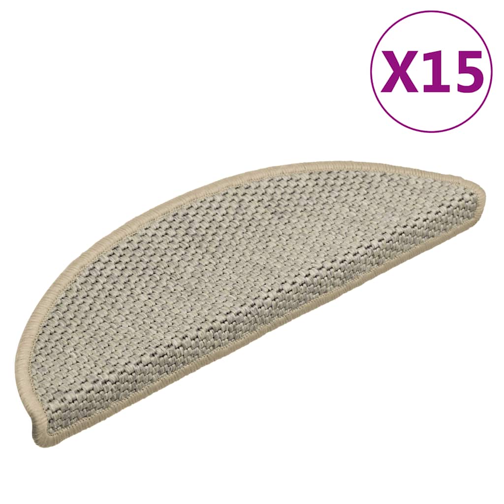 Vidaxl tappetini per autoadesivi 15 St sisal look 56x17x3 cm verde chiaro