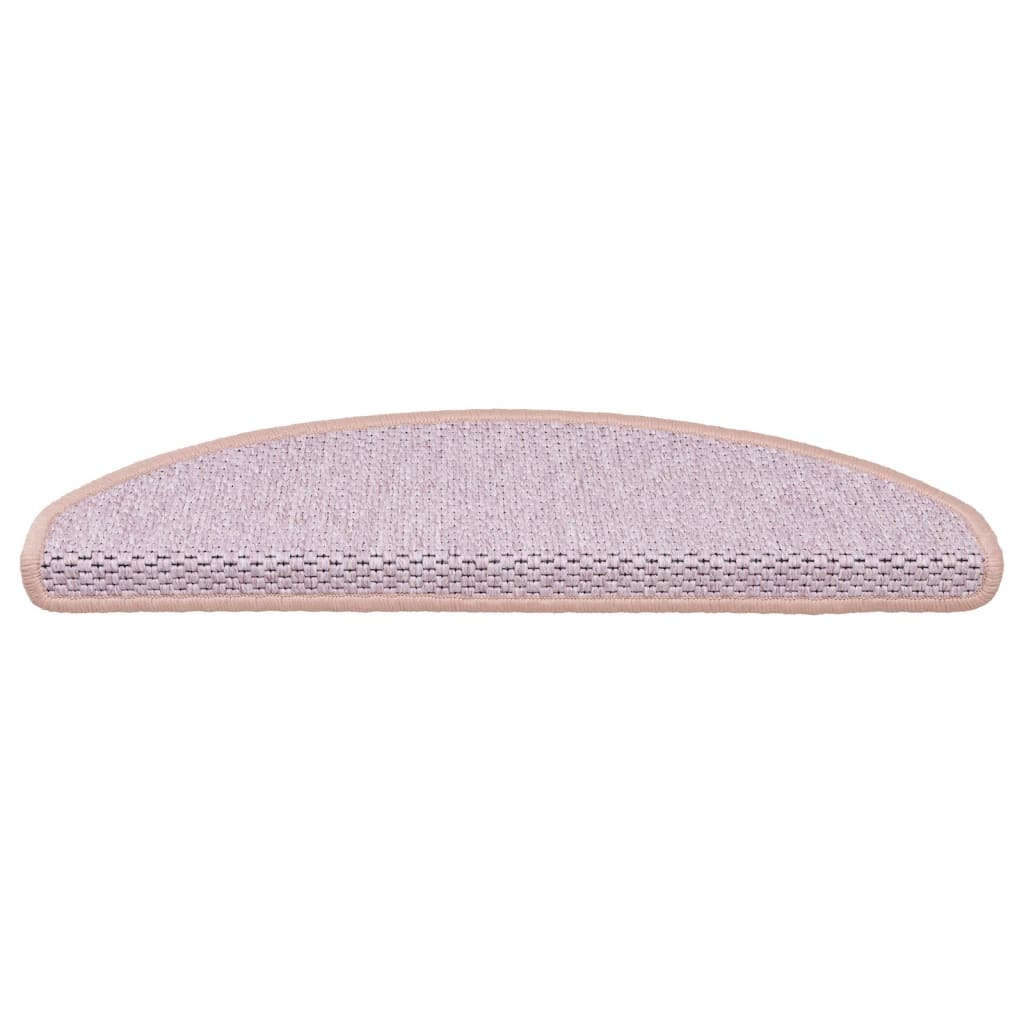Esteras de escalera de Vidaxl autoadhesivas 15 SISAL SISAL 56X17X3 cm rojo