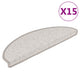 Vidaxl tappetini per autoadesivi 15 St sisal Look 65x21x4 cm Colore platina