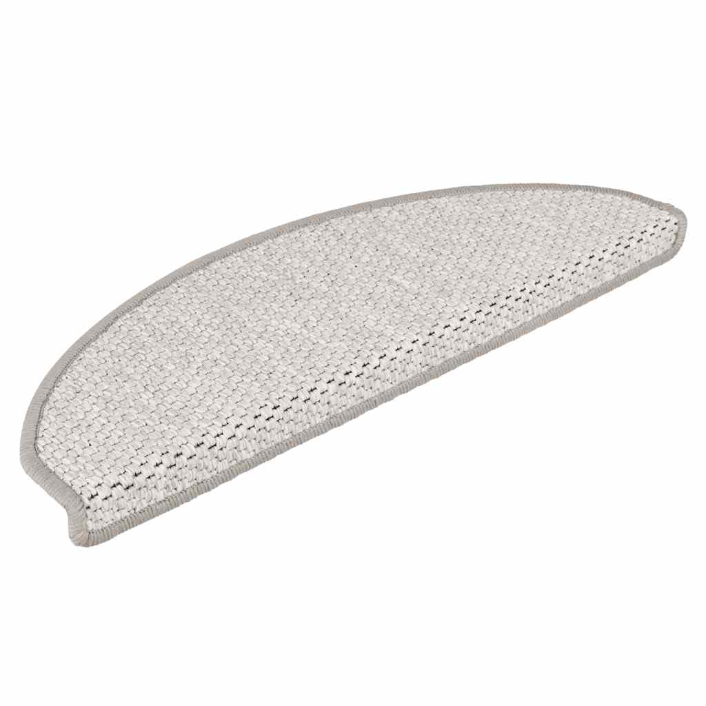 Vidaxl tappetini per autoadesivi 15 St sisal Look 65x21x4 cm Colore platina