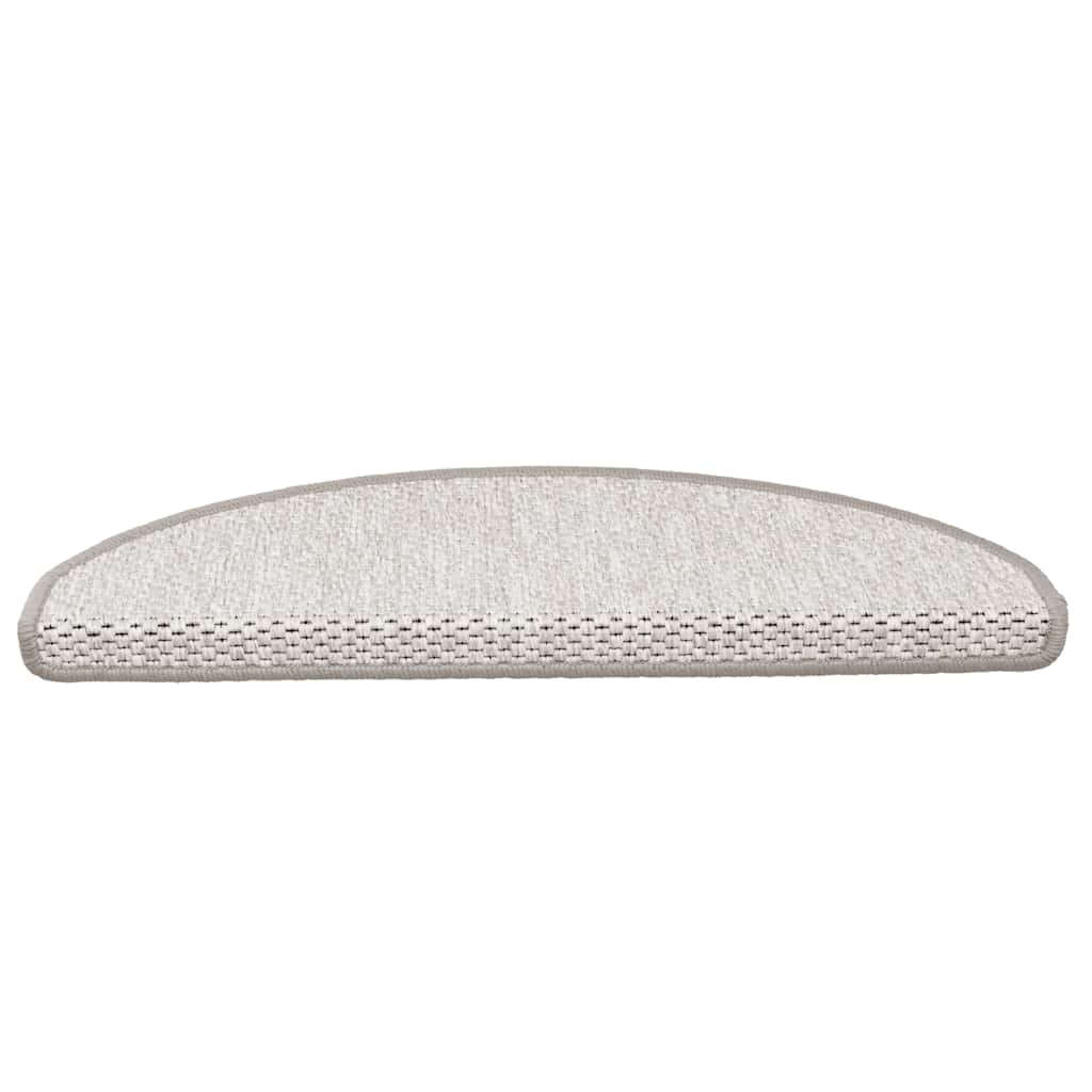 Vidaxl tappetini per autoadesivi 15 St sisal Look 65x21x4 cm Colore platina
