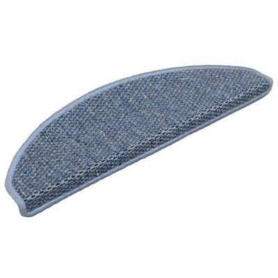 Esteras de escalera de Vidaxl autoadhesivas 15 SISAL SISAL 65X21X4 CM AZUL