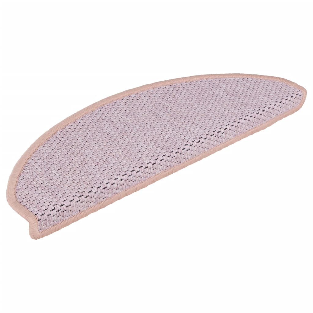 Esteras de escalera de Vidaxl autoadhesivo 15 sisal sisal look 65x21x4 cm rojo