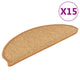 Vidaxl tappetini per scale autoadesiva 15 st sisal look 65x21x4 cm sisal colorato