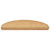 Esteras de escalera de Vidaxl autoadhesivas 15 SISAL SISAL 65X21X4 CM Color sisal