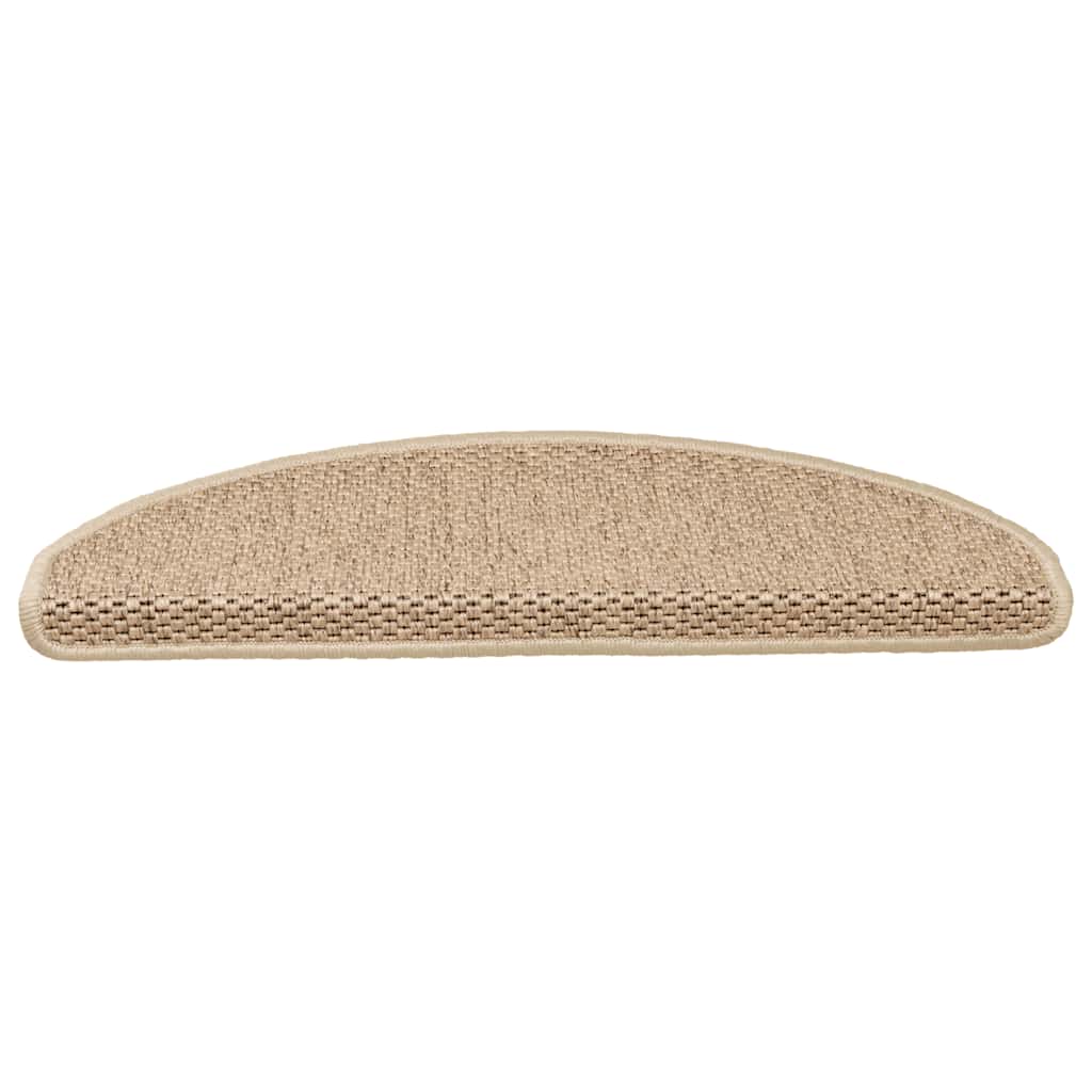 Vidaxl tappetini per autoadesivi 15 St sisal Look 65x21x4 cm color sabbia