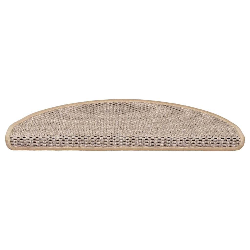 Vidaxl tappetini per autoadesivi 15 St sisal Look 65x21x4 cm Beige