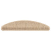 Vidaxl tappetini per autoadesivo 15 st 56x17x3 cm beige