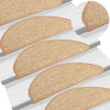 Esteras de escalera de Vidaxl autoadhesivo 15 st 56x17x3 cm marrón claro