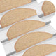 Vidaxl tappetini per autoadesivo 15 st 56x17x3 cm marrone chiaro