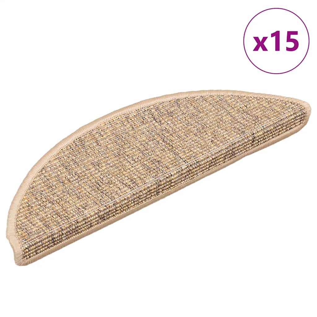 Esteras de escalera de Vidaxl autoadhesivo 15 st 56x17x3 cm naranja