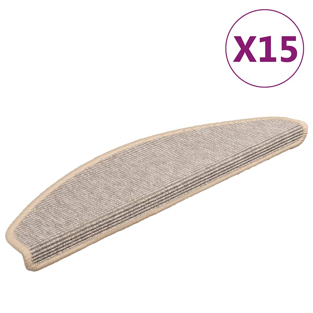 Vidaxl tappetini scale autoadesivo 15 st 65x21x4 cm color argento
