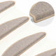 Vidaxl tappetini scale autoadesivo 15 st 65x21x4 cm color argento