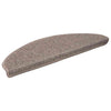 Vidaxl trapmatten 15 st 65x21x4 cm donkerbeige halfrond groot