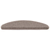 Vidaxl trapmatten 15 st 65x21x4 cm donkerbeige halfrond groot