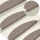 Vidaxl tappetini per autoadesivo 15 st 65x21x4 cm beige scuro