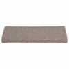 Vidaxx alfombrillas para escaleras 15 uds 65x21x4 cm borde rectangular beige oscuro