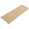 Vidaxl tappetini per autoadesivo 15 st 65x21x4 cm marrone chiaro