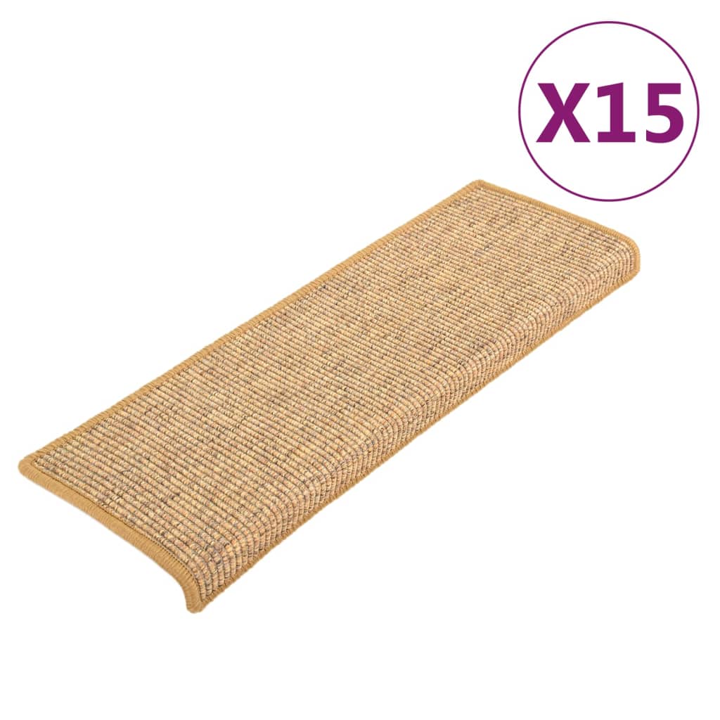 Vidaxl tappetini per autoadesivo 15 st 65x21x4 cm arancione
