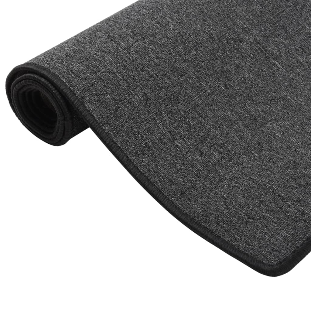 Vidaxl Carpet Runner 80x150 cm Antracite -Colored