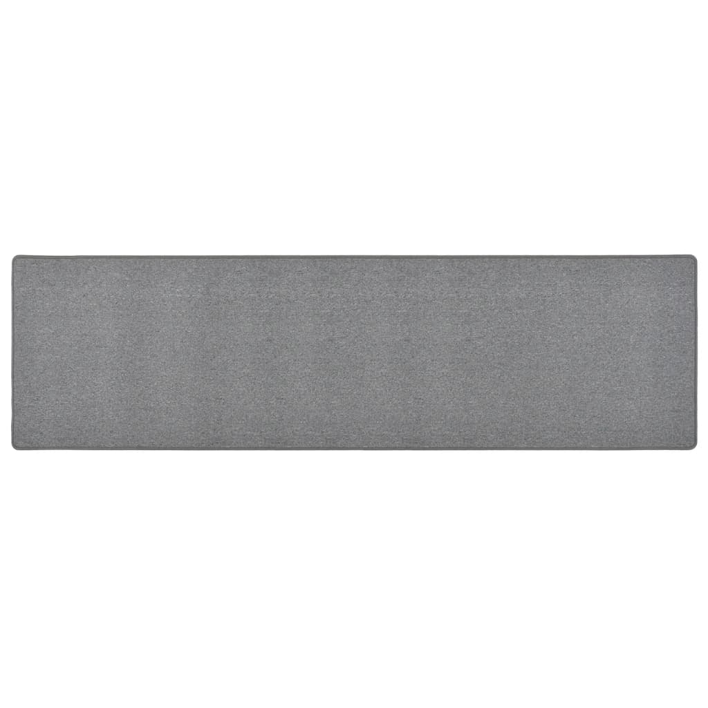 Runner de alfombra Vidaxl 50x200 cm de gris oscuro