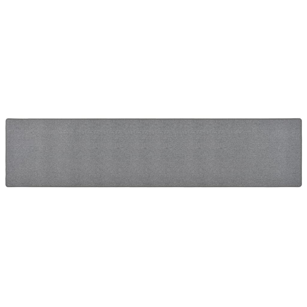 Vidaxl Carpet Runner 80x400 cm Grigio scuro